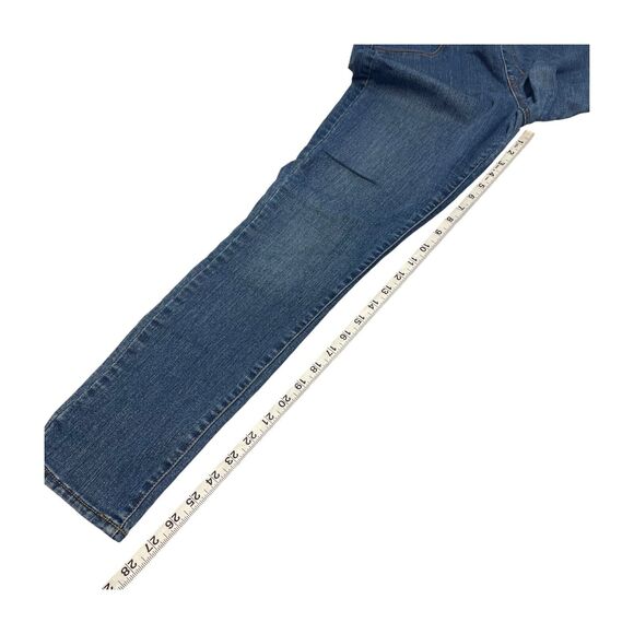 Old Navy Jeans Womens 12 Regular Blue Denim Cotton Pull On Mid-Rise Straight Leg - Picture 6 of 7
